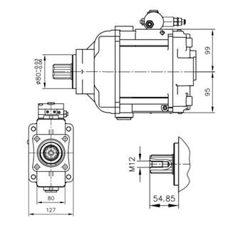 Bild von Axialkolbenp. V60N-110 RDYN m. LS-Regler