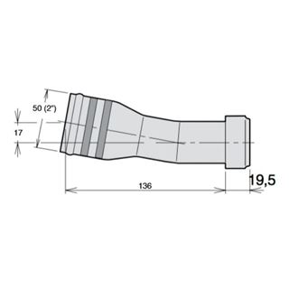 Bild von Gerader Sauganschluss 10°/ 50 mm