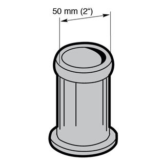 Bild von Gerader Sauganschluss DN 50/58 mm