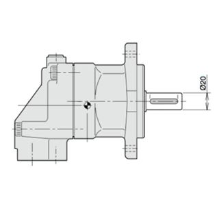 Bild von Axialkolbenmotor F11-010-MB-CV-K-000