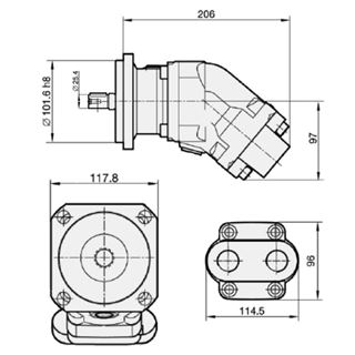 Bild von Motor SCM-012W-H-SB4-B25-S3G-100