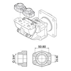 Bild von SAE/ISO Flanschenkit SCM 040-064 ISO