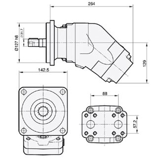 Bild von Motor SCM-084W-N-SC4-C32-S1U-100