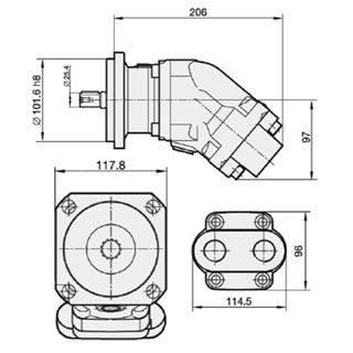 Bild von Motor SCM-017W-N-SB4-B25-S3G-100