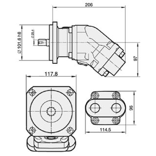 Bild von Motor SCM-025W-N-SB4-B25-S3G-100