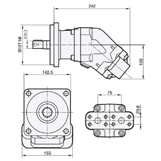 Bild von Motor SCM-047W-N-SC4-C32-S2U-100