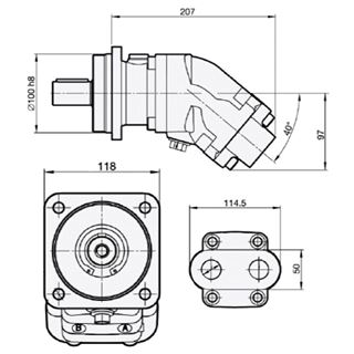 Bild von Motor SCM-025W-V-I42-K30-S3G-100