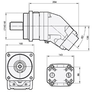 Bild von Motor SCM-084W-N-I44-K40-S1M-100