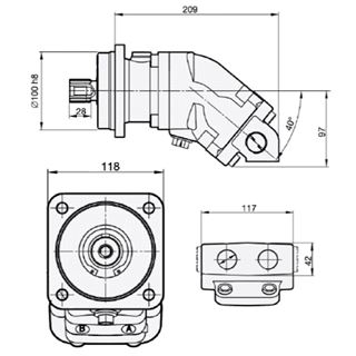 Bild von Motor SCM-025W-N-I42-W30-K3G-100