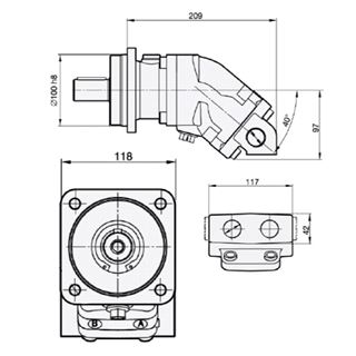 Bild von Motor SCM-017W-N-I42-K30-K3G-100