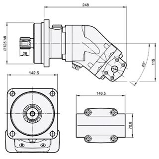 Bild von Motor SCM-064W-N-I43-W35-R1M-100