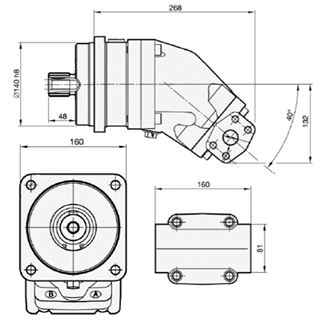 Bild von Motor SCM-084W-N-I44-W40-R1M-100