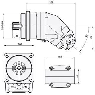 Bild von Motor SCM-084W-H-I44-W40-R1M-100