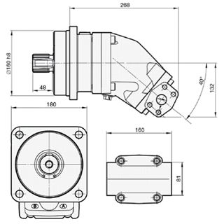 Bild von Motor SCM-108W-H-I45-W45-R1M-100