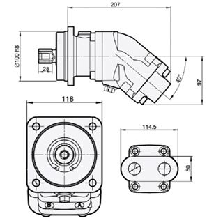 Bild von Motor SCM-034W-N-I42-W30-S3G-100